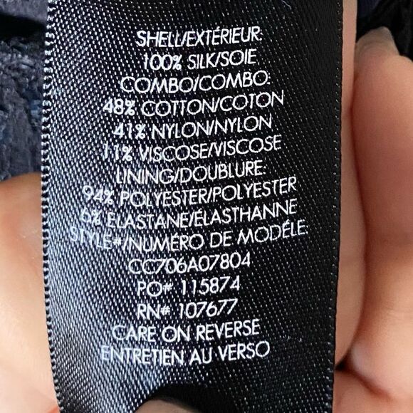 Alice + Olivia by Stacey Bendet Quincy Blue Navy Jumpsuit Lace Size 0 - Picture 12 of 14